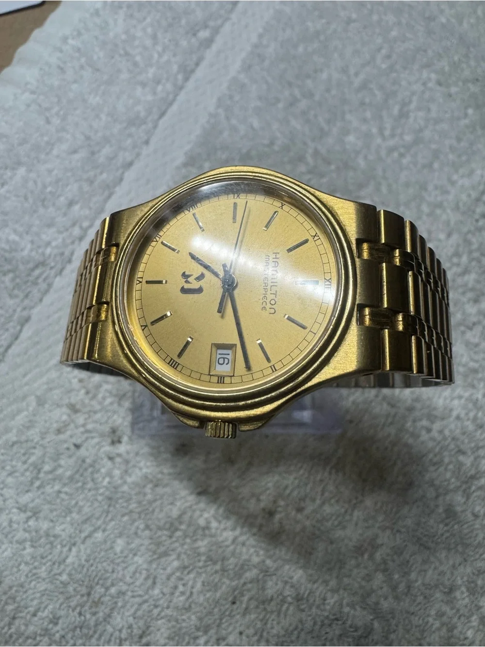 #176 Hamilton Gold-Tone Men's Watch with Daters